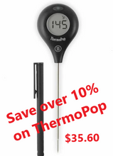 Load image into Gallery viewer, Thermoworks ThermoPop Thermometer-Black